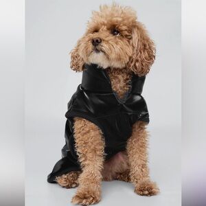 Gap Black Quilted Puffer Dog Coat Size M